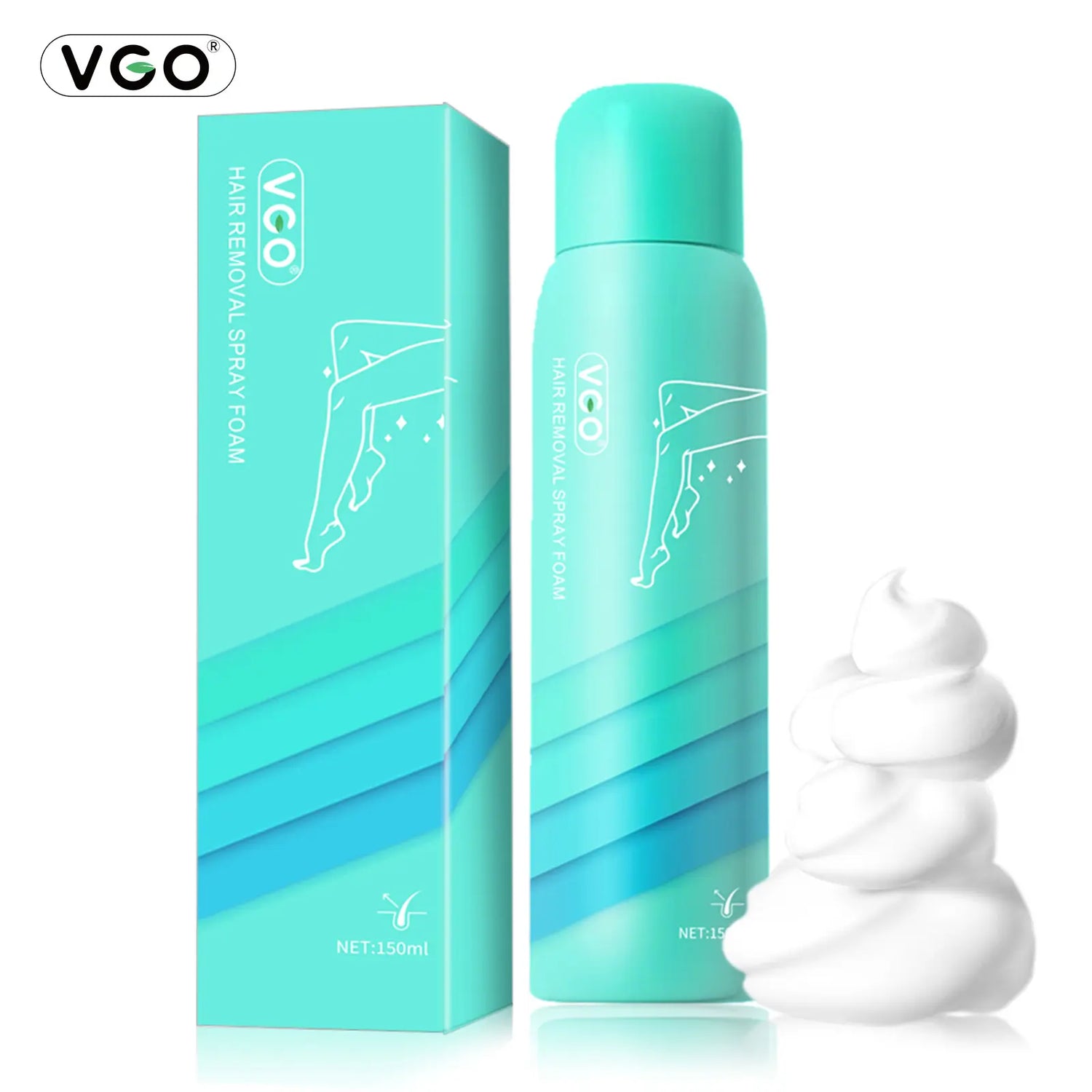 Vgo-Hair Removal Spray Foam Mousse Hair Removal Rapid Conditioning Non-Irritating-A
