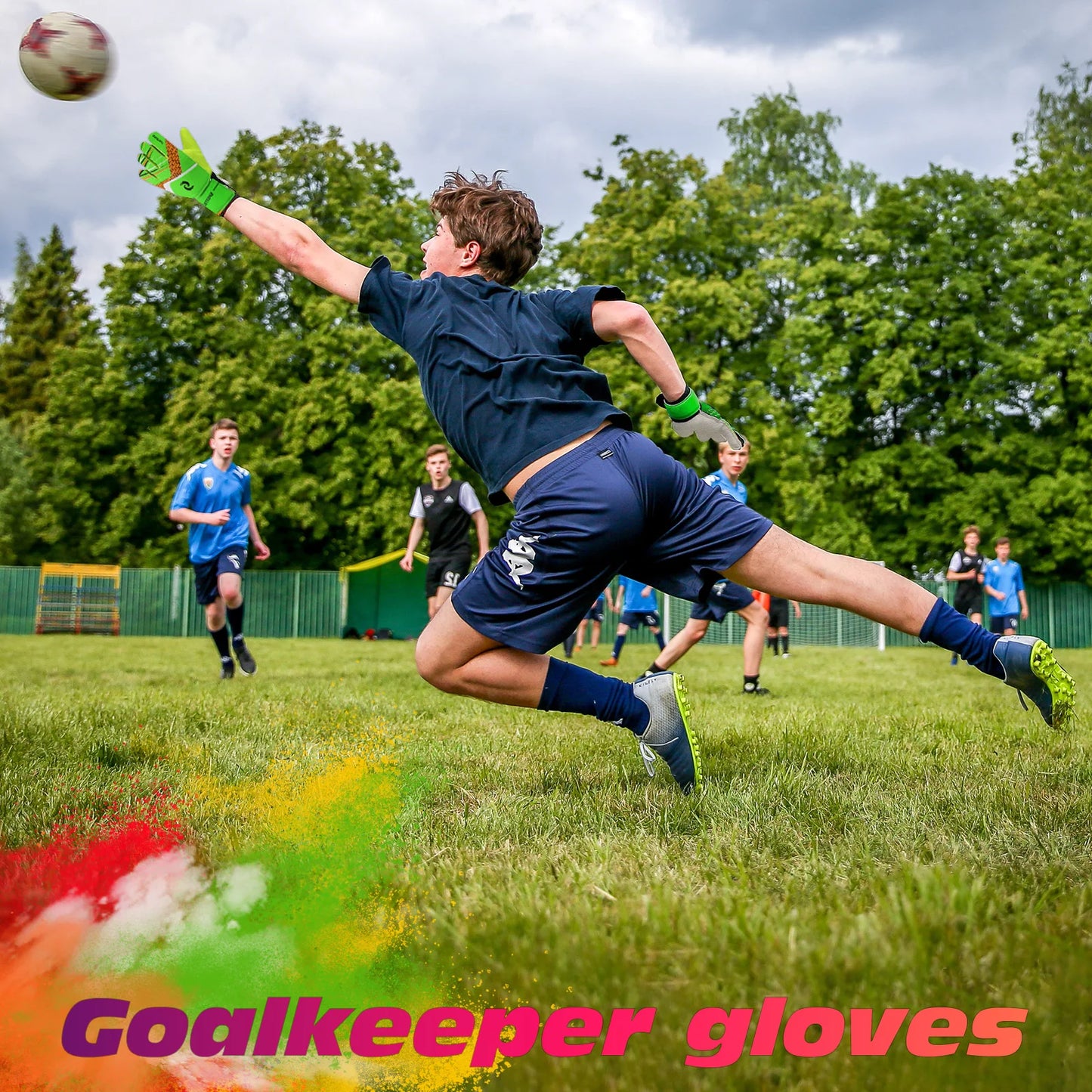 Sportout Kids Goalkeeper Gloves Soccer Gloves with Doublesss