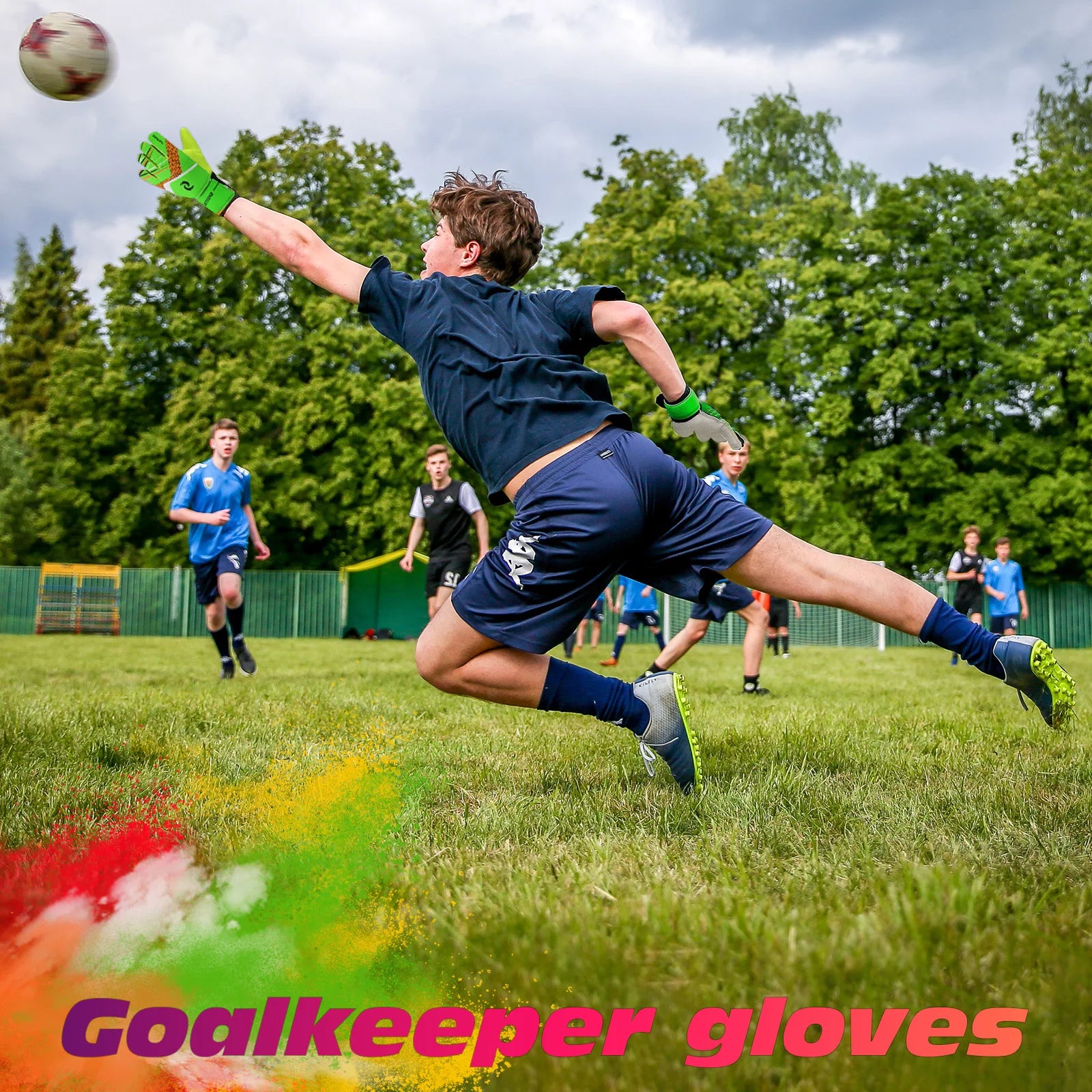Sportout Kids Goalkeeper Gloves Soccer Gloves with Doublesss