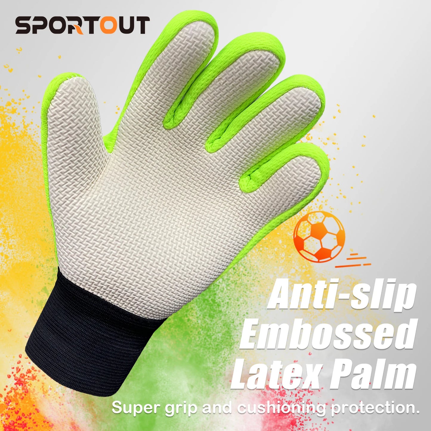 Sportout Kids Goalkeeper Gloves Soccer Gloves with Doublesss