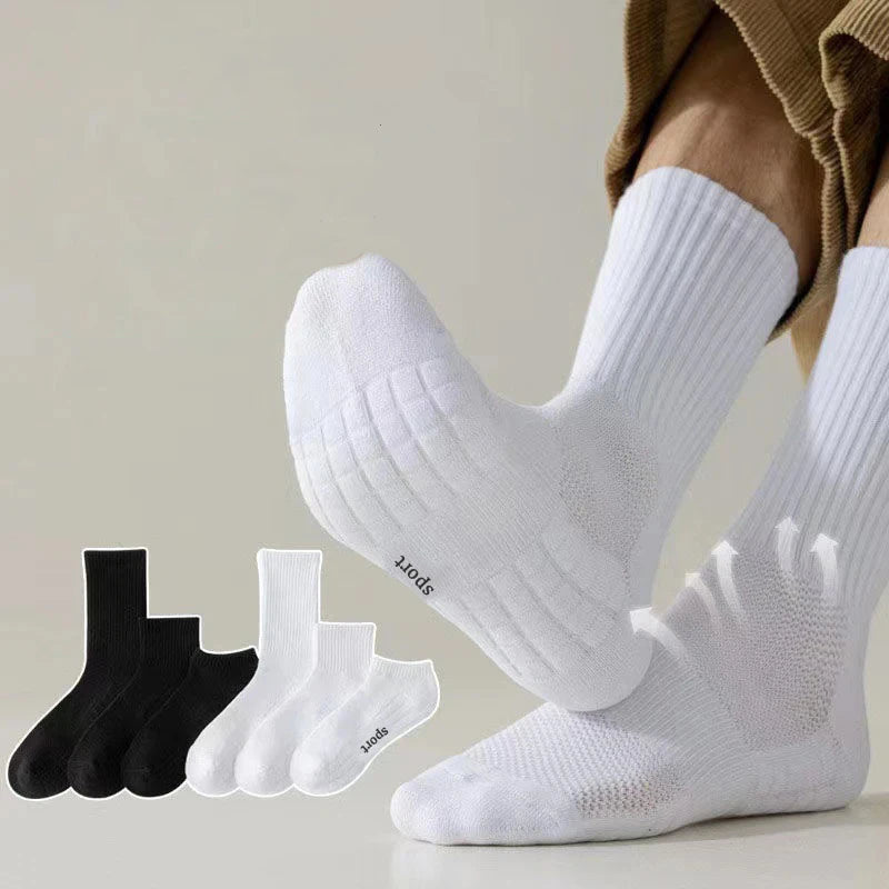 Men's Thick Bottom Sweat Absorbing and Breathable Sports Soc