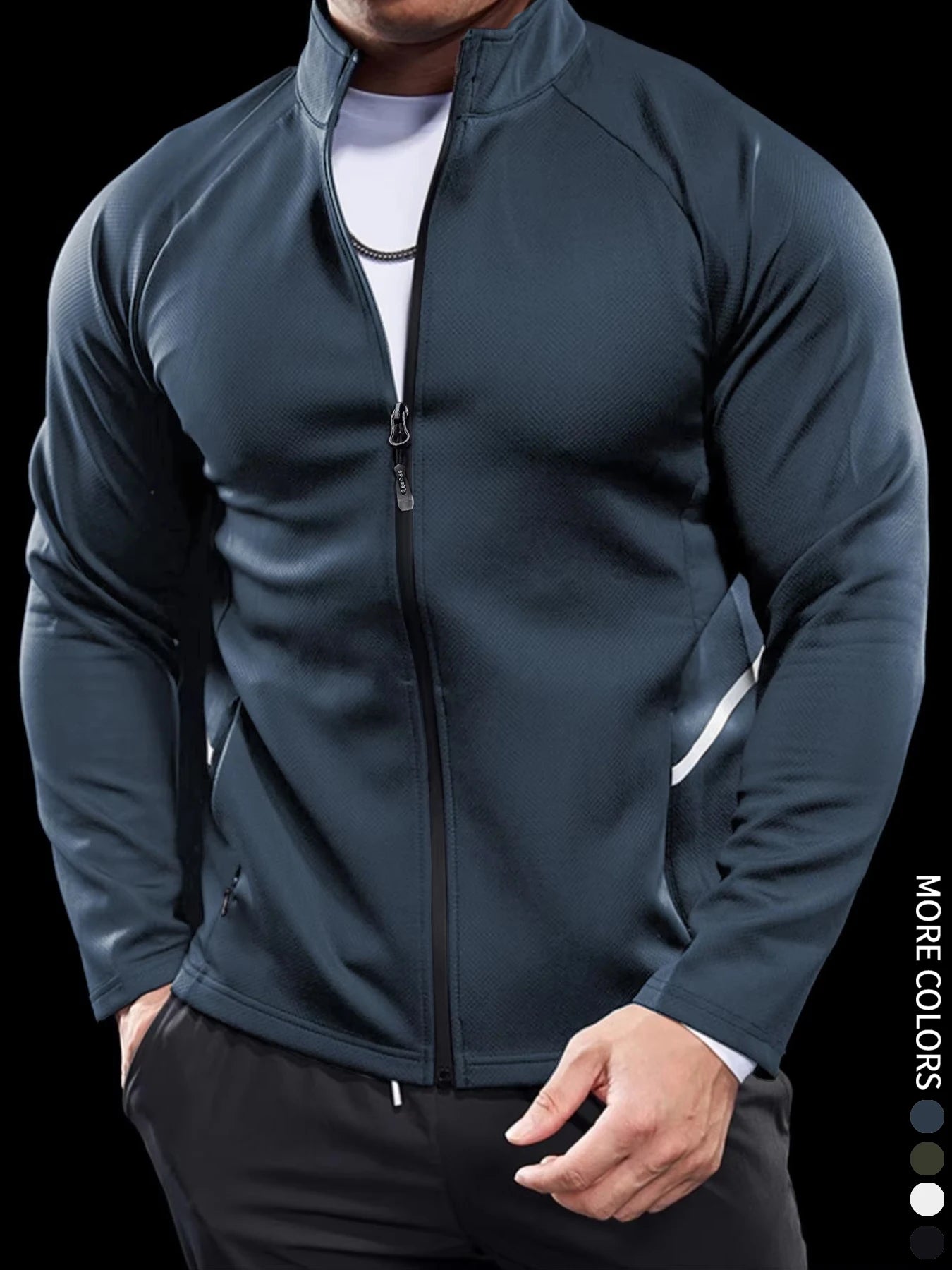 Men's Jackets Training Wear Jackets Muscle Curves Fitnessss