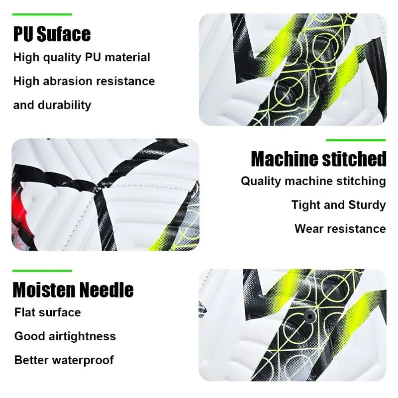 Soccer Ball Official Size 5 Three Layer Wear Rsistant Durabs