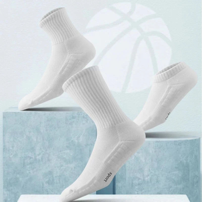 Men's Thick Bottom Sweat Absorbing and Breathable Sports Soc