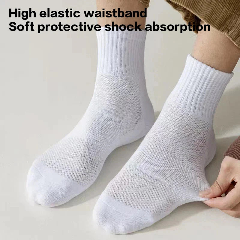 Men's Thick Bottom Sweat Absorbing and Breathable Sports Soc