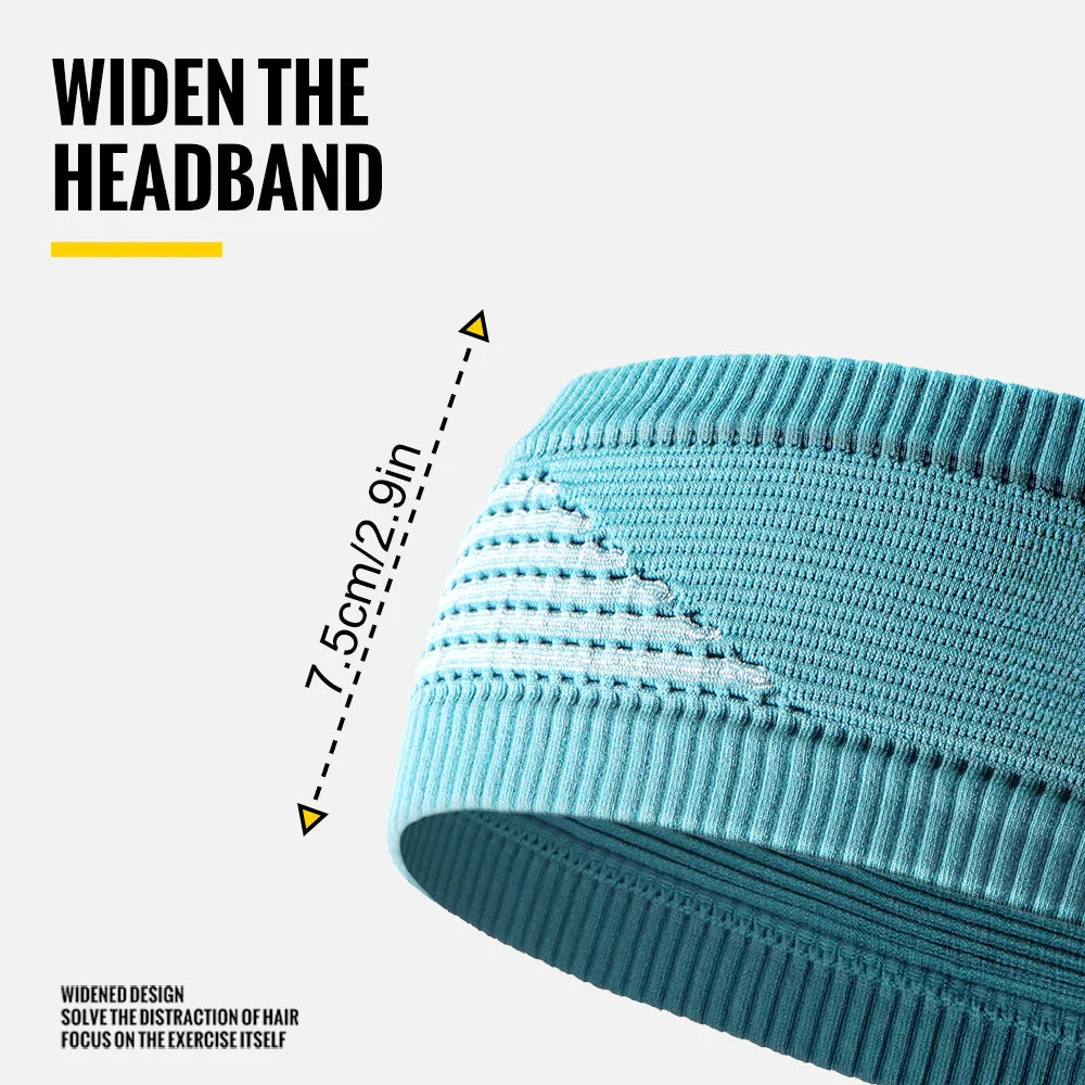 WRELS Sweatband for Men and Women Wide Sweat Band Yoga Bands