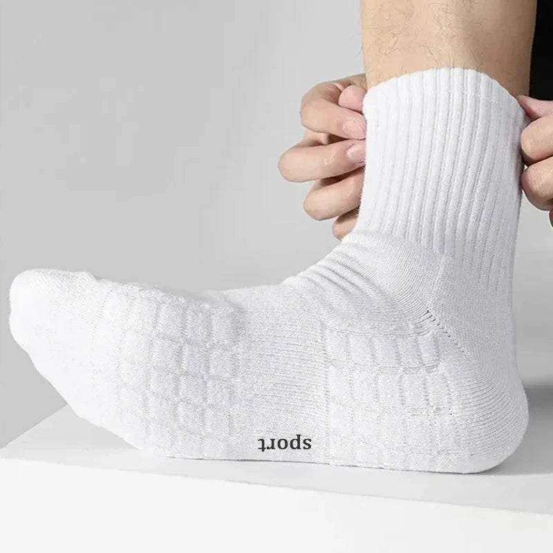 Men's Thick Bottom Sweat Absorbing and Breathable Sports Soc