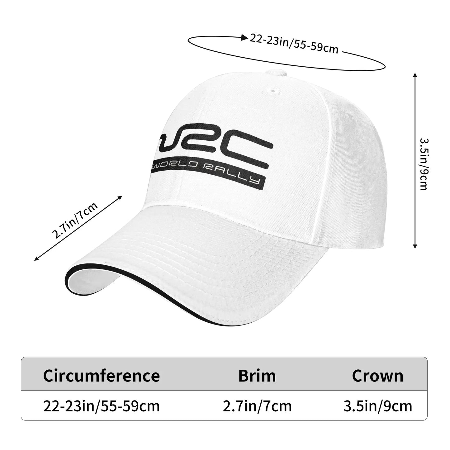 Summer WRC Rally Baseball Cap Outdoor Sports Vintage Cust